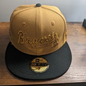 Atlanta Braves Size 7 Cloth Fitted Hat